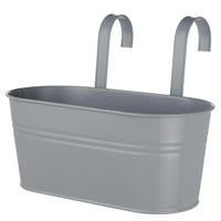 HÄNGETOPF Zinc - Grau, Metall (14cm) - Butlers