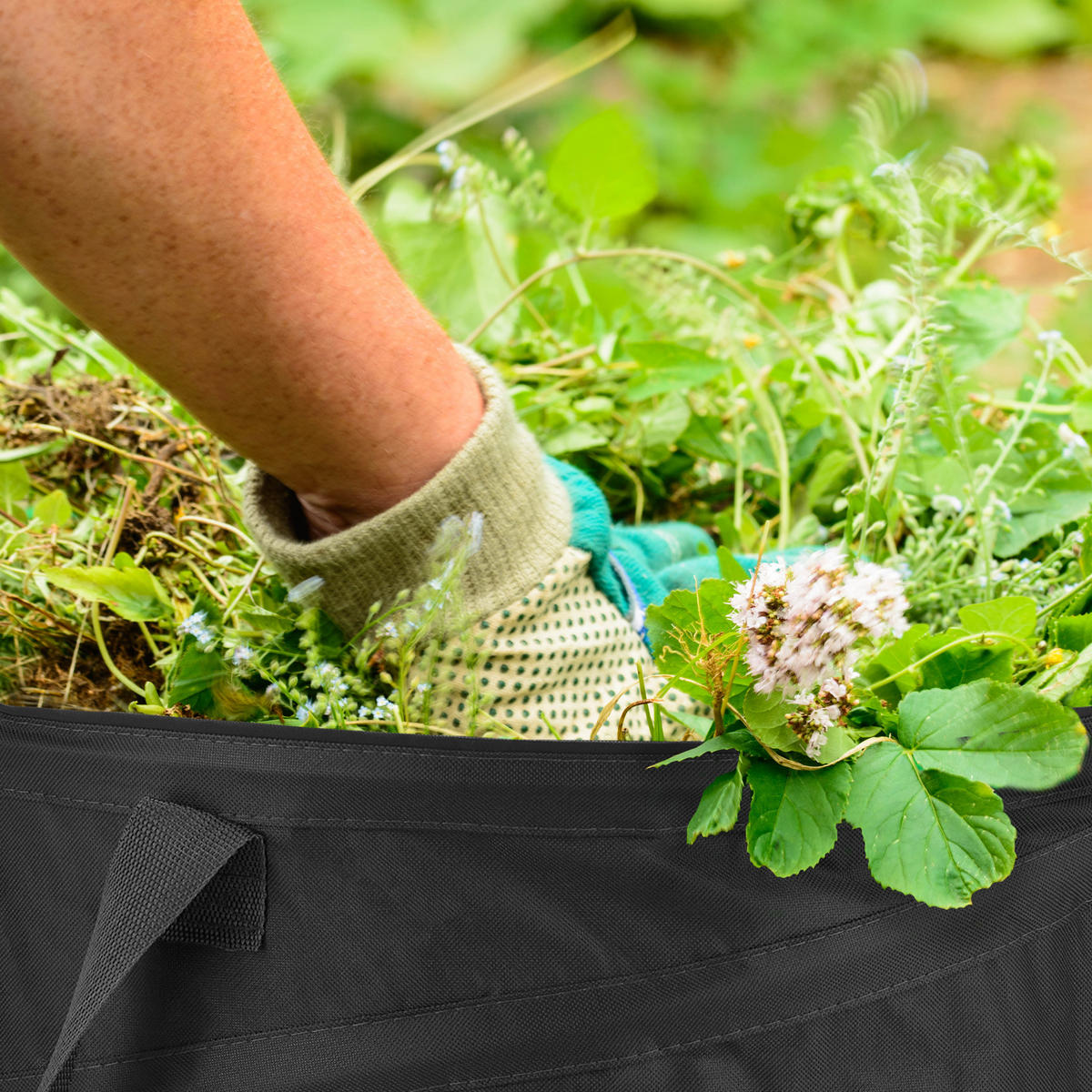 3XLAUBSACK - Schwarz, Kunststoff/Textil (46/47/46cm) - Relaxdays