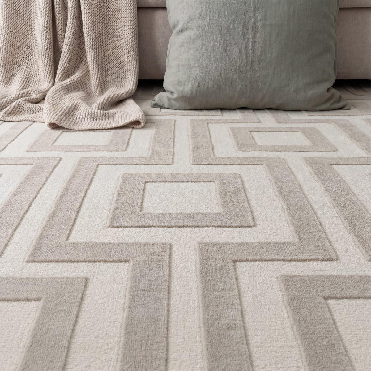 KURZFLORTEPPICH 200/280 cm Tinos 574 - Creme, Kunststoff (200/280cm) - Paco Home