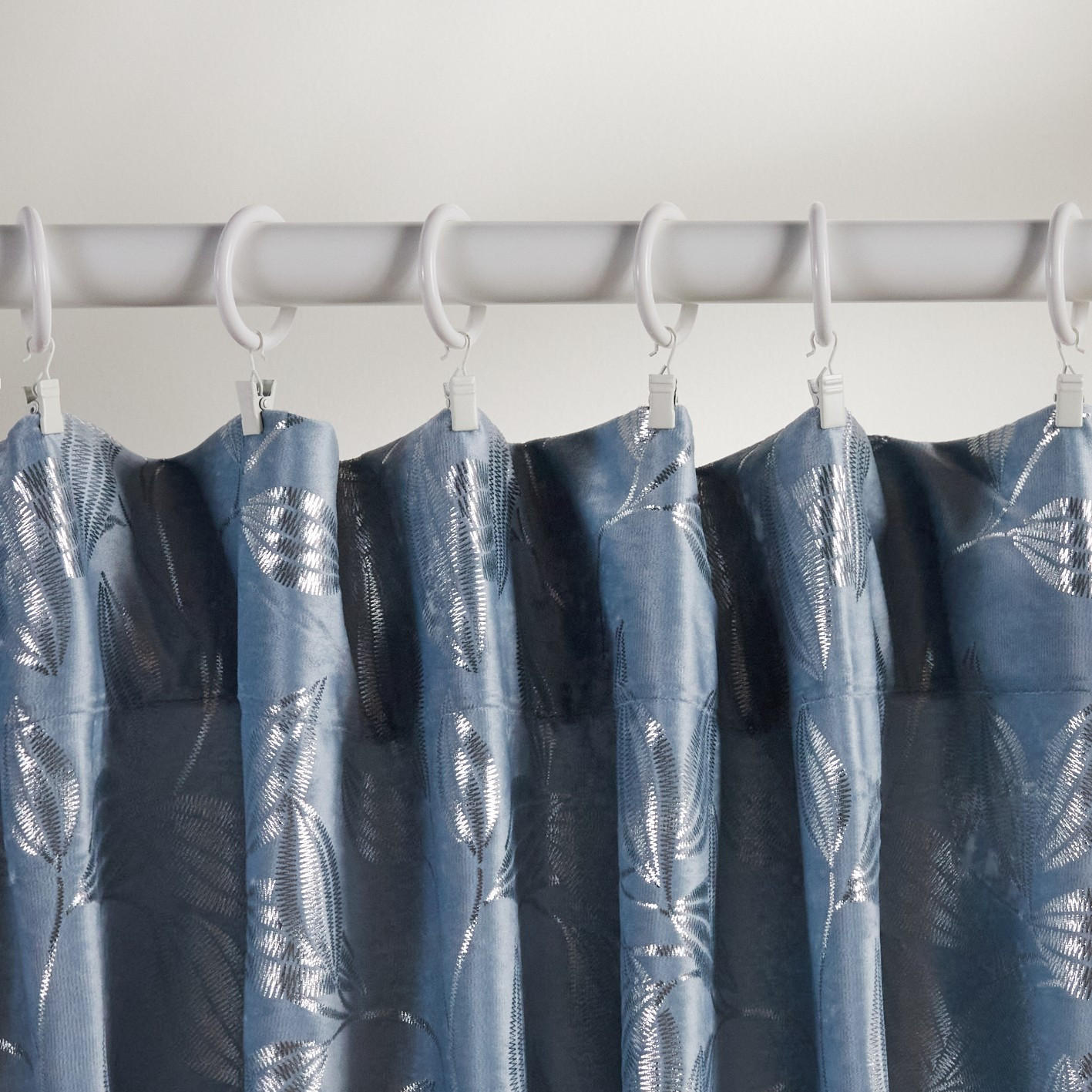 VORHANG Blomstela - Hellblau, Textil (140/1/250cm) - home&you