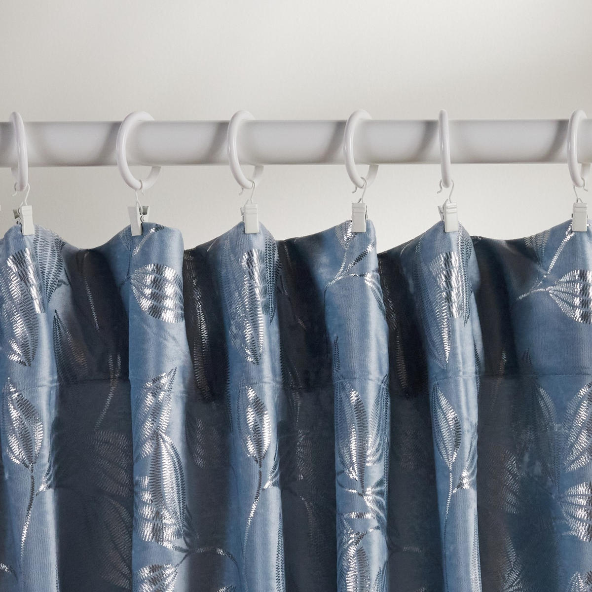 VORHANG Blomstela - Hellblau, Textil (140/1/250cm) - home&you
