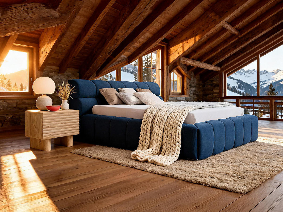 NACHTTISCH mit 1 Tür - MDF - Holzfarben - LUDIMA - Naturfarben, Holz (50/46.1/36.8cm) - Vente-Unique