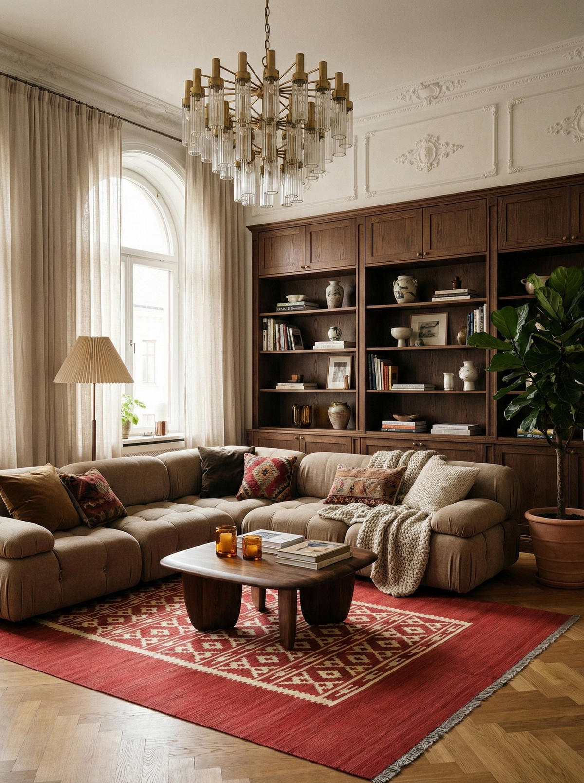 HANDWEBTEPPICH Gashgai Kelim Rot 298/207 cm Schurwolle - Rot, Textil (207/298cm) - Looma