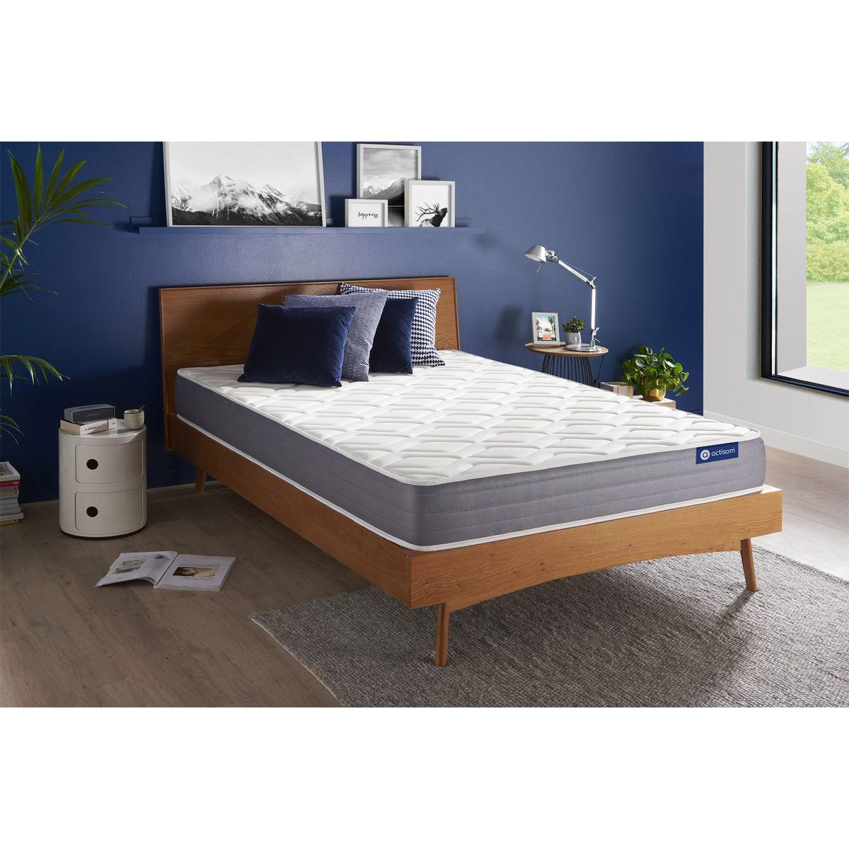 MATRATZE Actiflex dream Taschenfederkern und Memory-Schaum 130 x 190 cm h1 - Weiß, Textil (130/190cm) - ACTISOM