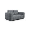 SOFA CLOUDI 2-Sitzer, dunkelgrau - Dunkelgrau/Schwarz, Holz/Textil (181/89/104cm) - Courtois Laville