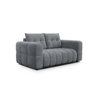 SOFA CLOUDI 2-Sitzer, dunkelgrau - Dunkelgrau/Schwarz, Holz/Textil (181/89/104cm) - Courtois Laville