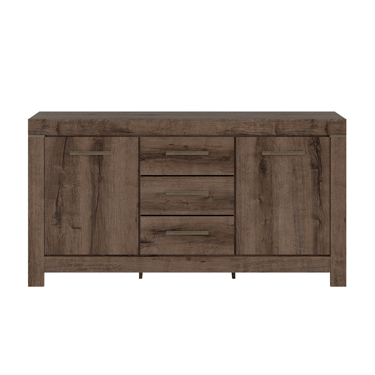 SIDEBOARD Adam Dunkles Holz - Braun, Holzwerkstoff (160/85/45cm) - Petits-meubles