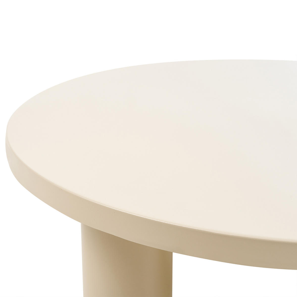 MĂSUȚĂ DE CAFEA DE EXTERIOR 80 cm 80 cm metal bej Vipiteno - bej, metal (80/80/33cm) - Beliani
