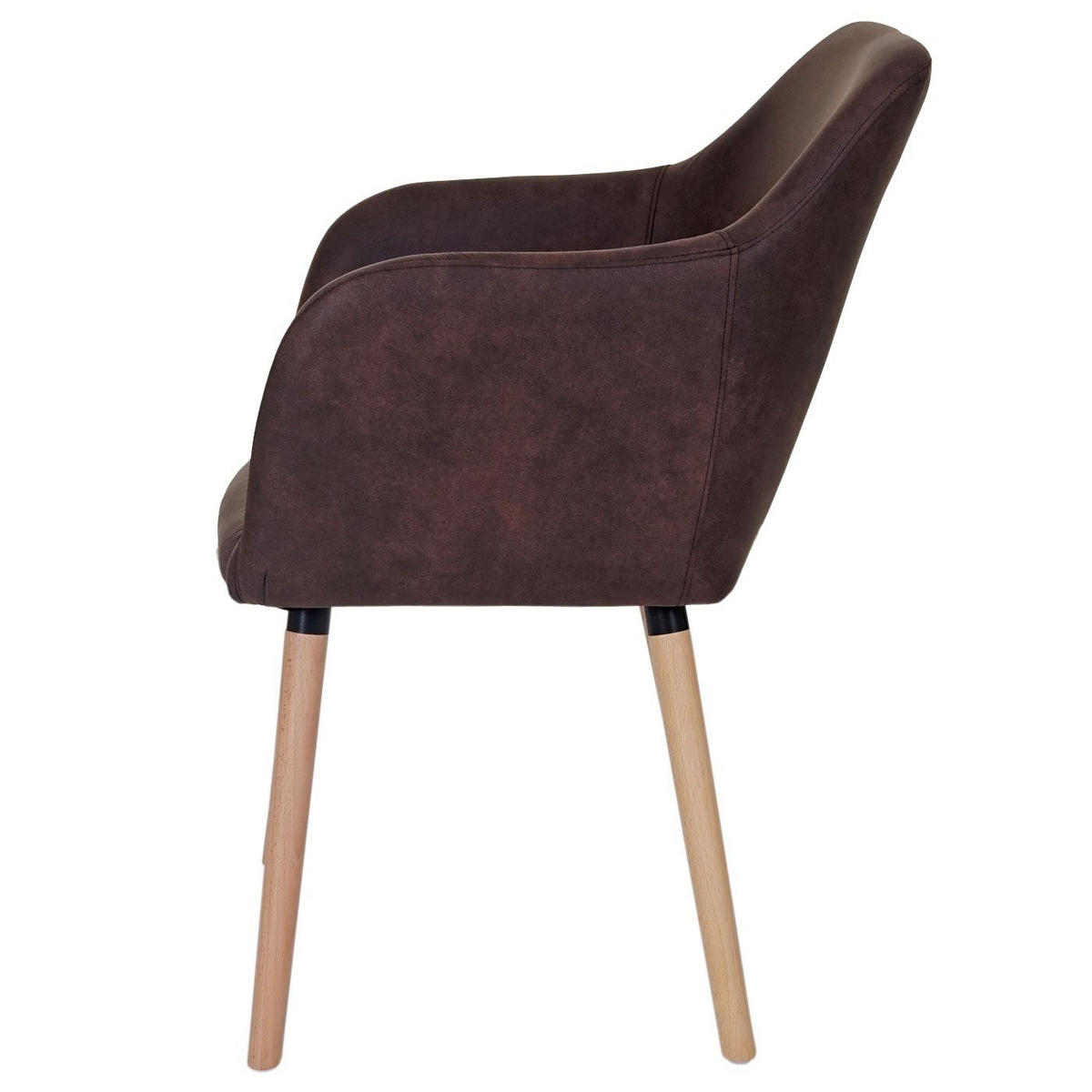 ESSZIMMERSTUHL Rehbraun - Hellbraun/Dunkelbraun, Textil (58/88/64cm) - MCW