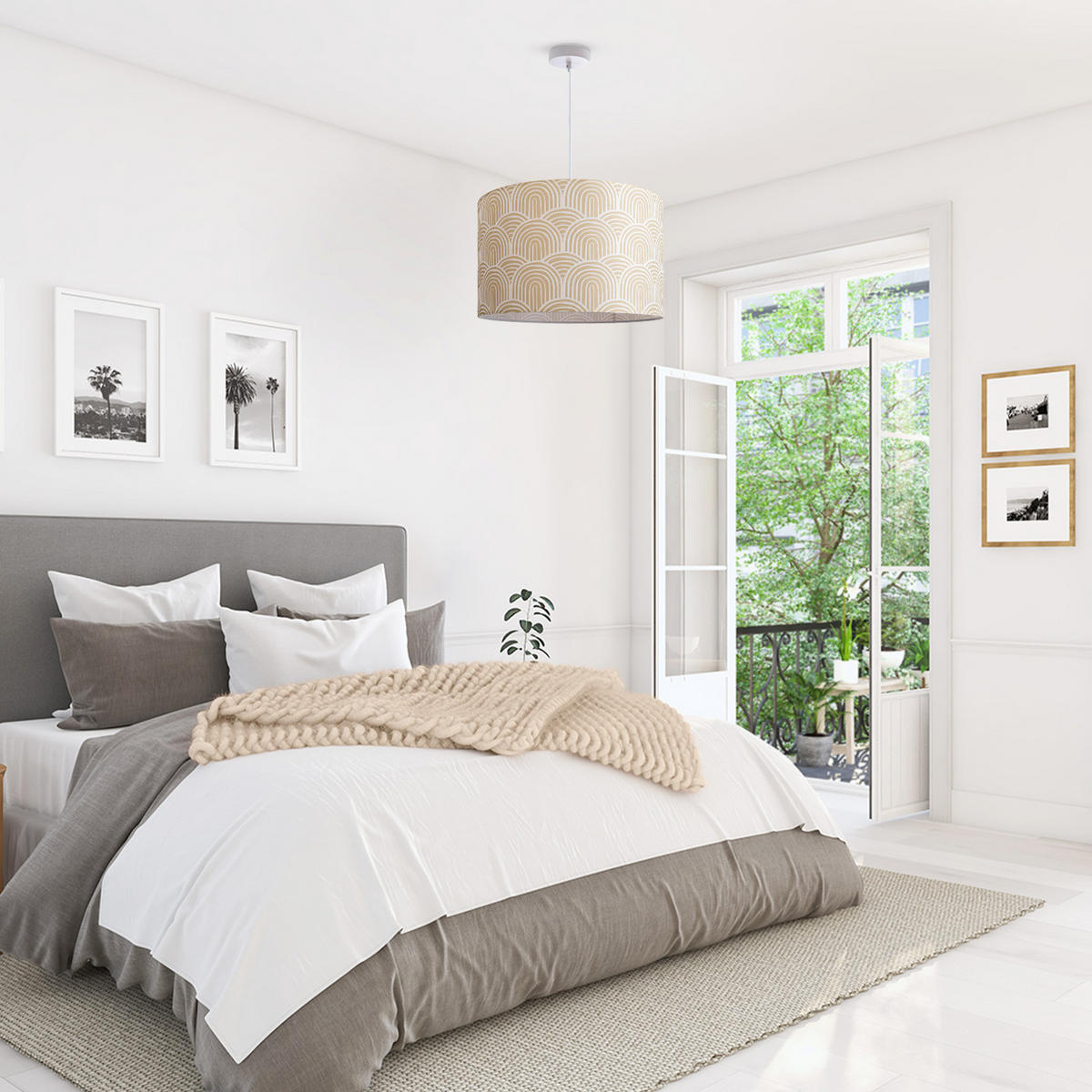 PENDELLEUCHTE Hugo Pd1 Pil 007 - Weiß, Metall (45.5/45.5/27cm) - Paco Home