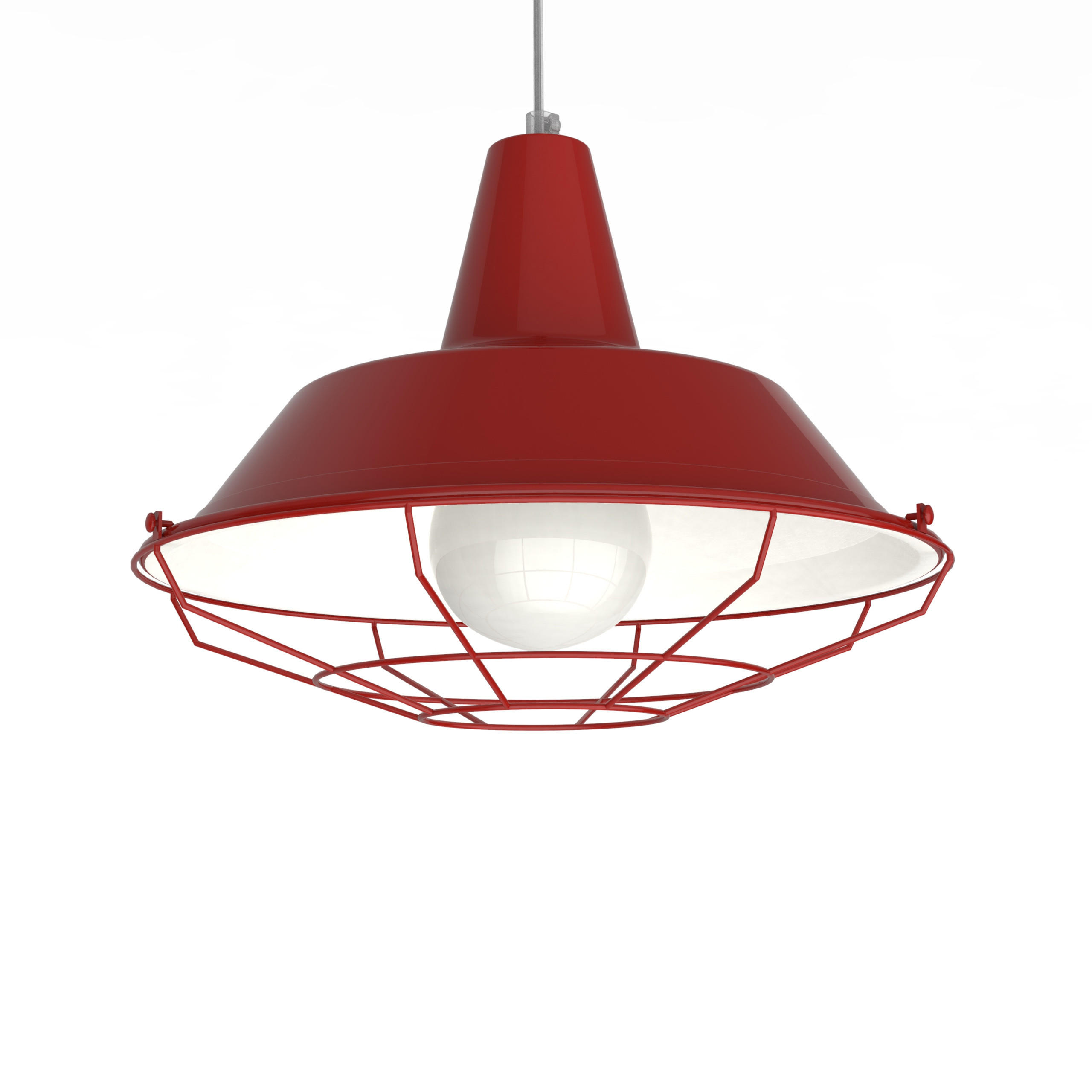 HÄNGELEUCHTE Tivoli - Rot, Metall (35/35/30cm) - Lumicom