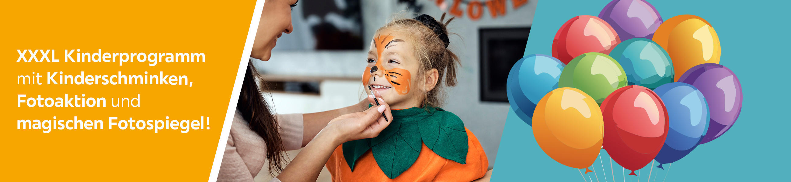 XXXL Kinderprogramm mit Kinderschminken, Fotospiegel und magischen Fotospiegel!