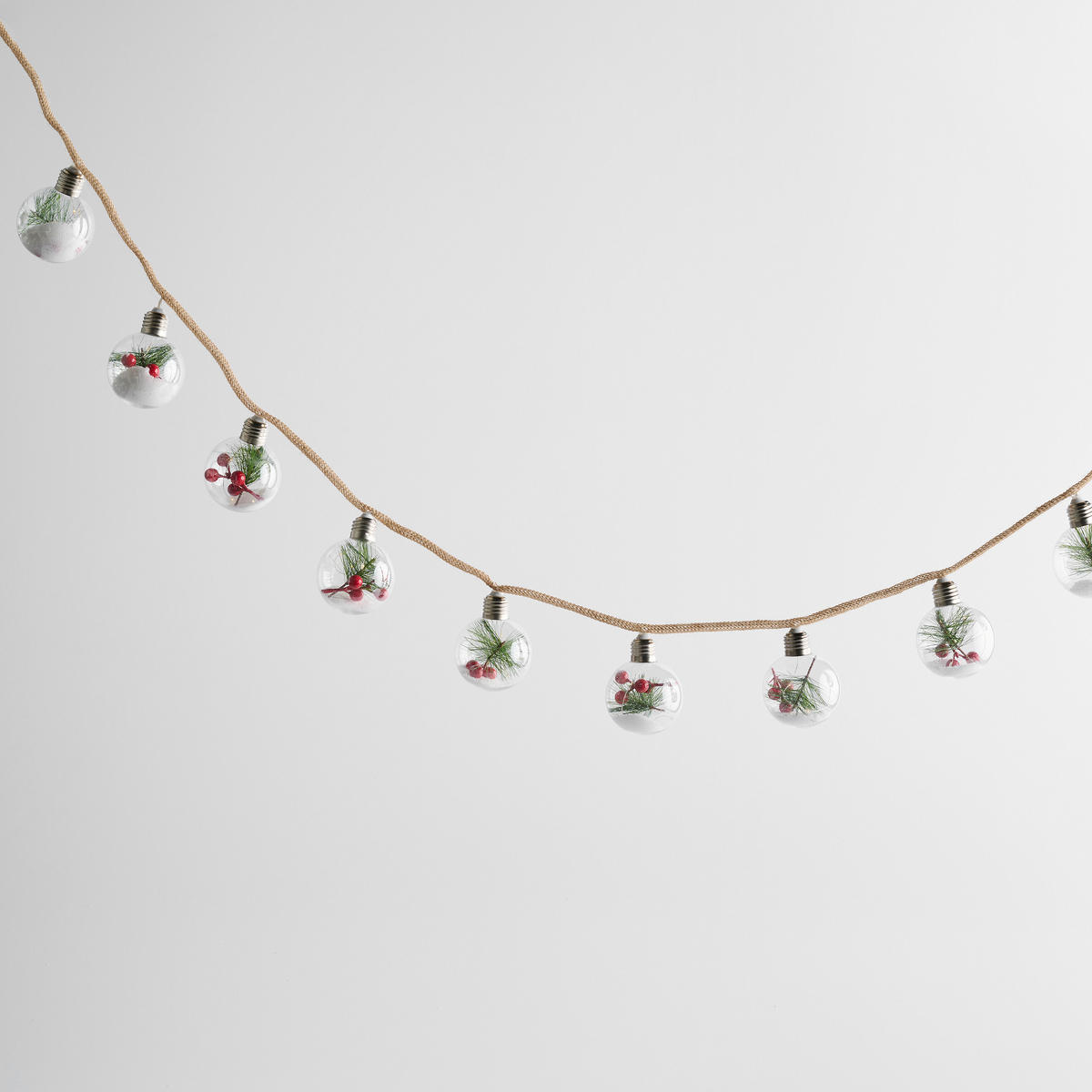 LICHTERKETTE Pinere, grün, 36 LED, 11x9x195 cm, Dekorative Weihnachtsdeko - Grün, Kunststoff (195cm) - home&you