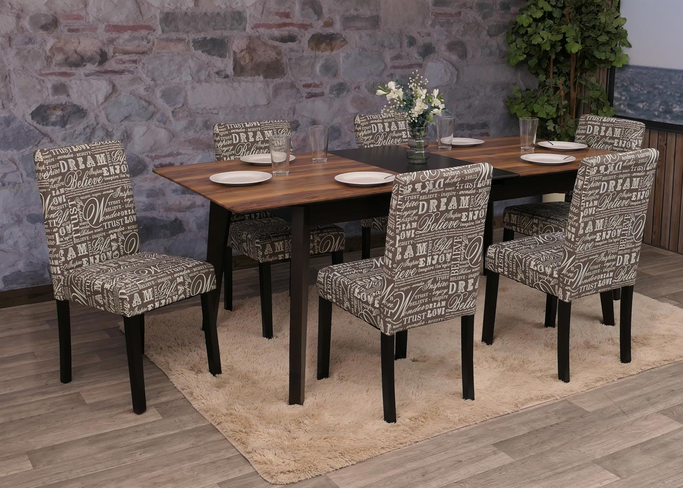 ESSZIMMERSTUHL Grau, Weiß 6er-Set - Weiß/Grau, Textil (43/90/48cm) - MCW