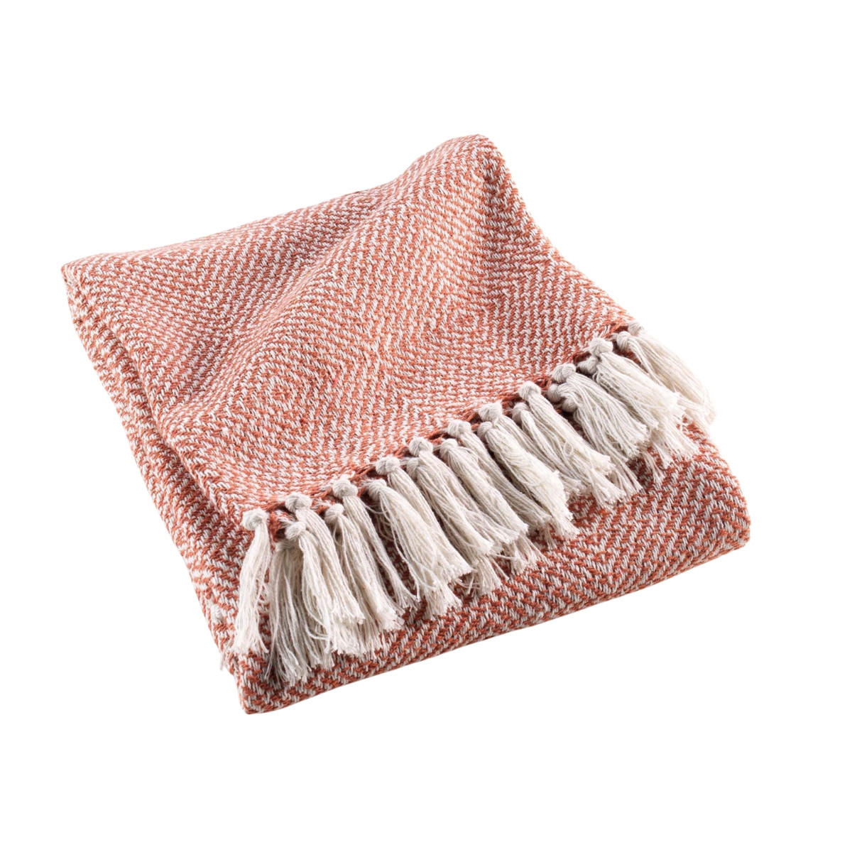 TAGESDECKE Louisette 125/150 cm - Terracotta, Naturmaterialen (125/150cm) - Douceur d´intérieur