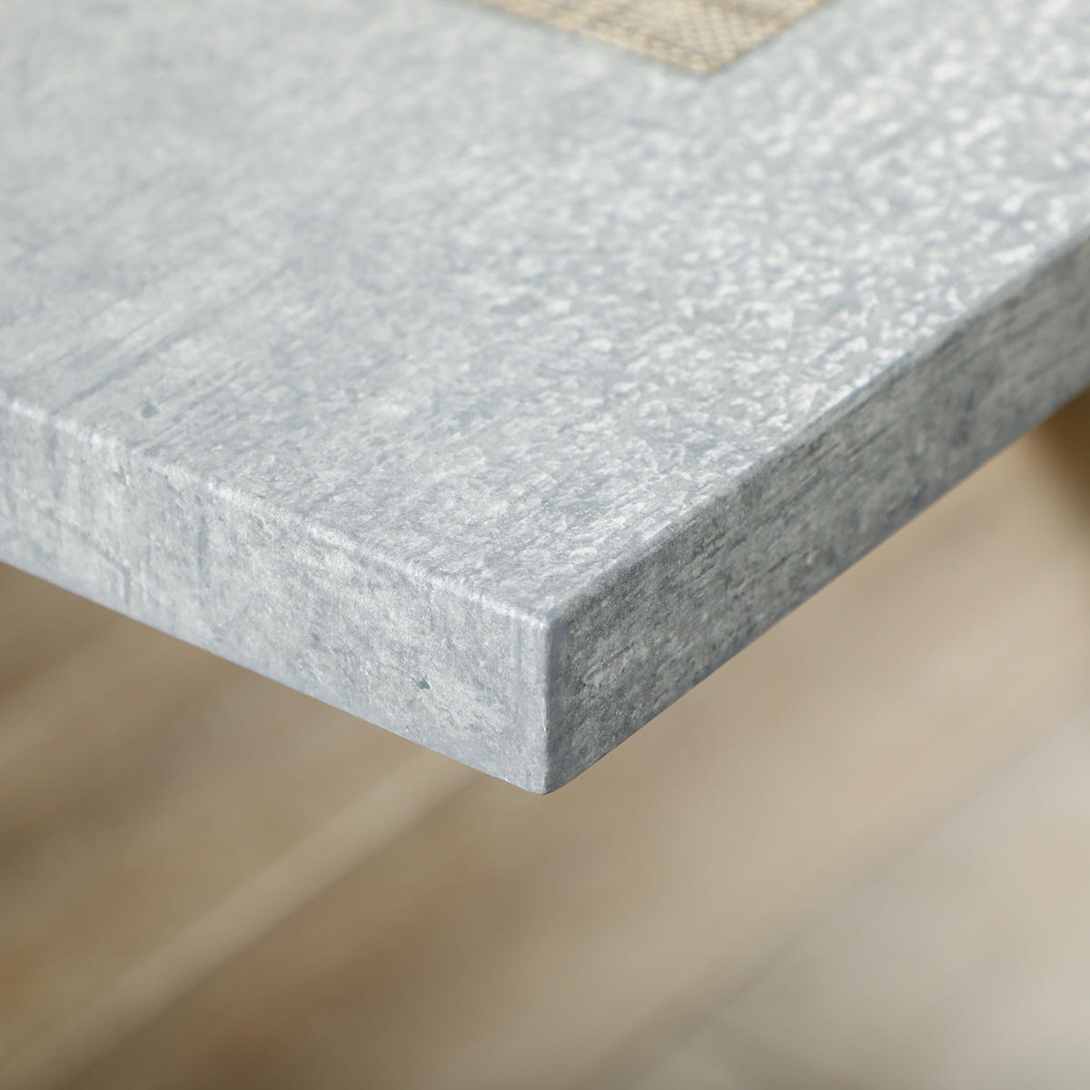 ESSTISCH, MDF, Stahl, Grau - Grau, Kunststoff (140/80/76cm) - HOMCOM
