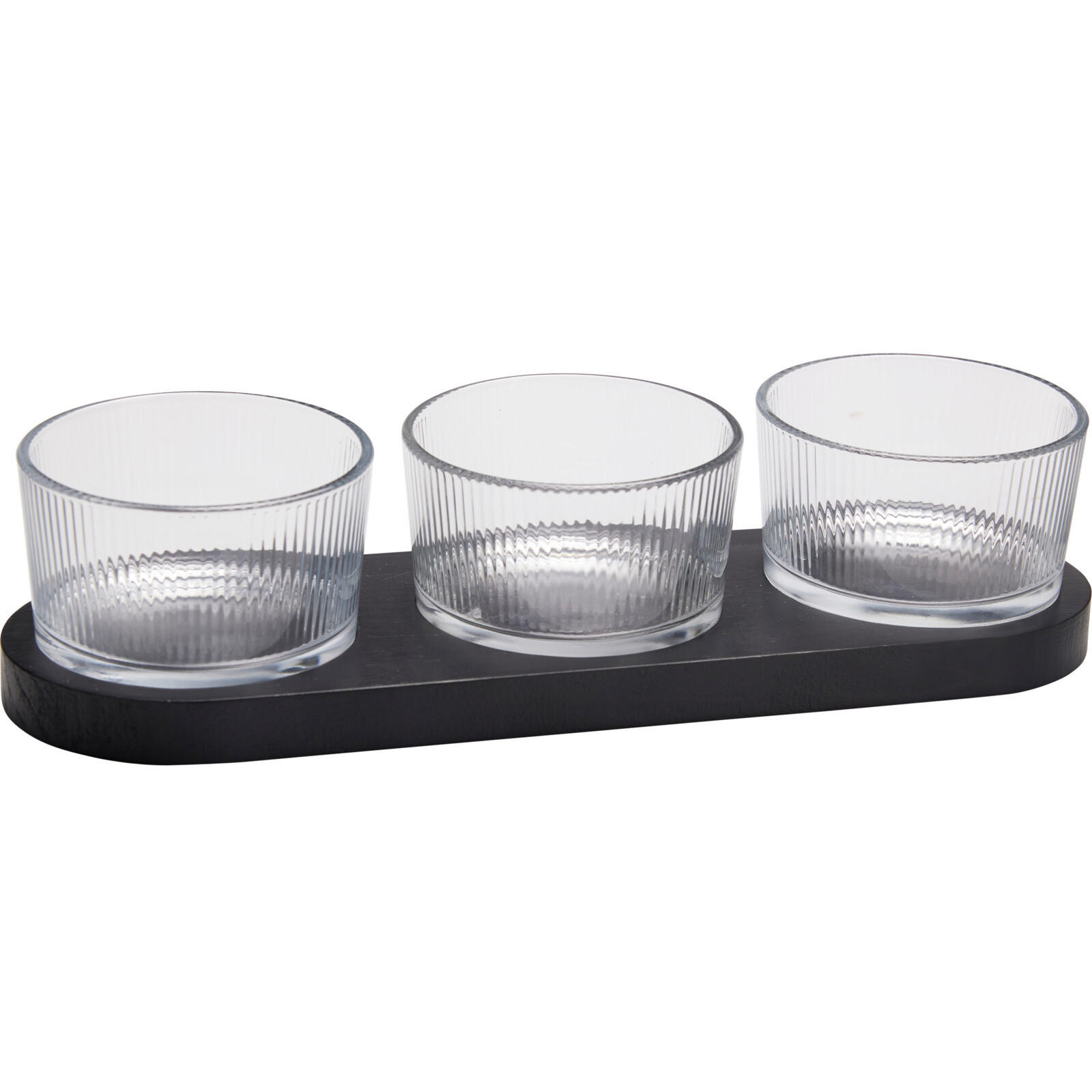 GLASSCHALE Zinari 4x Ø9 cm - Transparent, Glas (30cm) - Excellent Houseware
