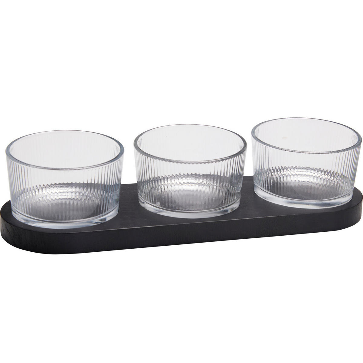 GLASSCHALE Zinari 4x Ø9 cm - Transparent, Glas (30cm) - Excellent Houseware