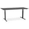 SCHREIBTISCH Höhenverstellbar Elektrisch Ergonomisch XARIX, Schwarz 160x80x127 cm - Schwarz, Holzwerkstoff/Metall (80/160/127cm) - KADIMA DESIGN