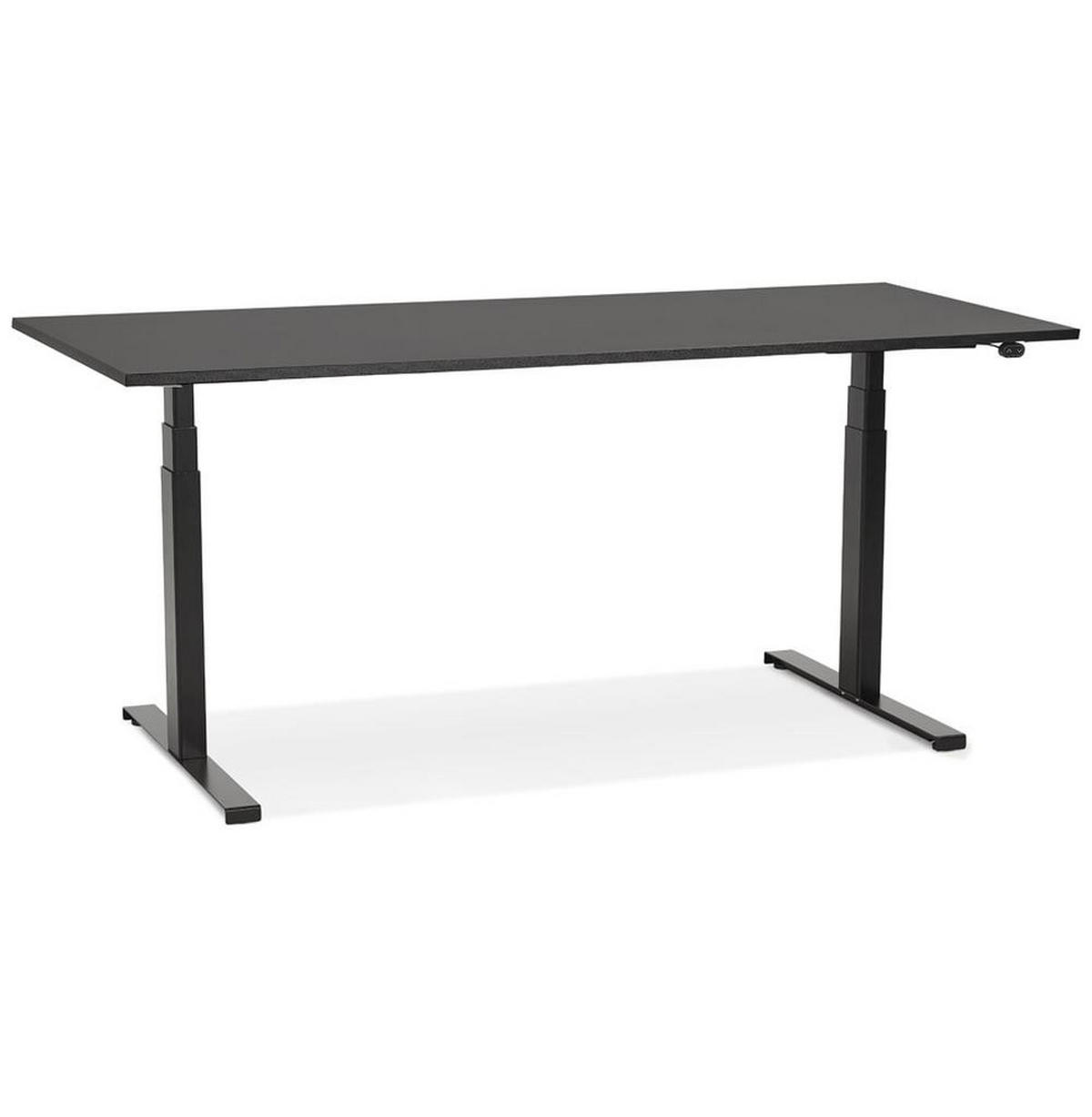 SCHREIBTISCH Höhenverstellbar Elektrisch Ergonomisch XARIX, Schwarz 160x80x127 cm - Schwarz, Holzwerkstoff/Metall (80/160/127cm) - KADIMA DESIGN