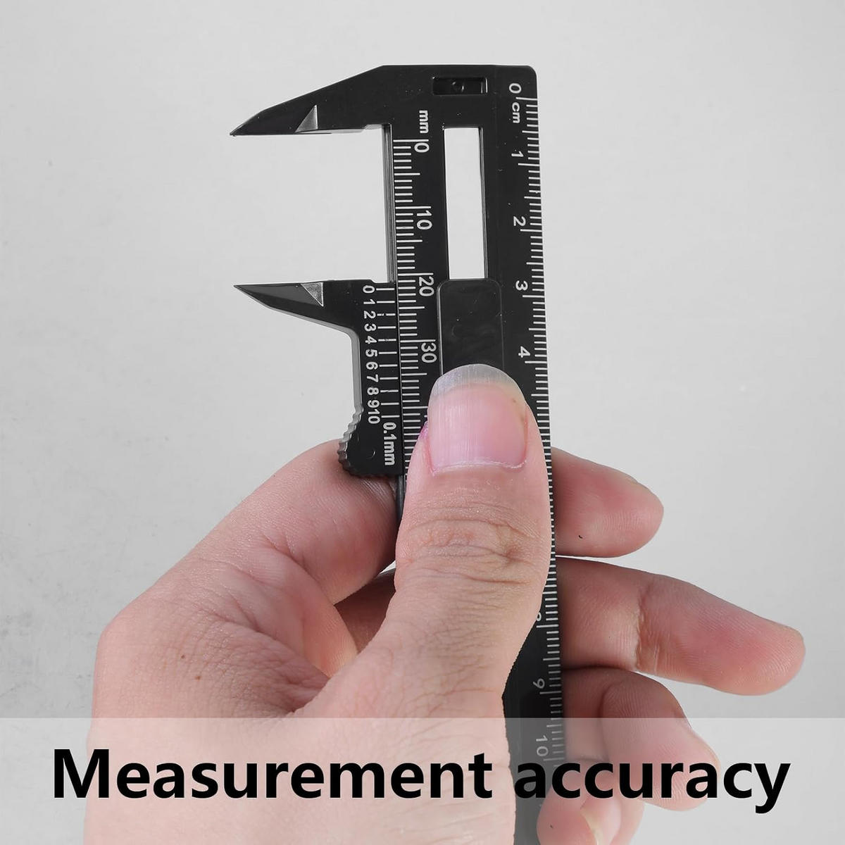 MESSSCHIEBER – Messbereich 0–150 mm und 0–180 mm, Doppelskala, zur Messung von Durchmesser und Dicke, schwarz, 2er-Pack - Schwarz, Kunststoff (19/4.7/1cm) - DCA