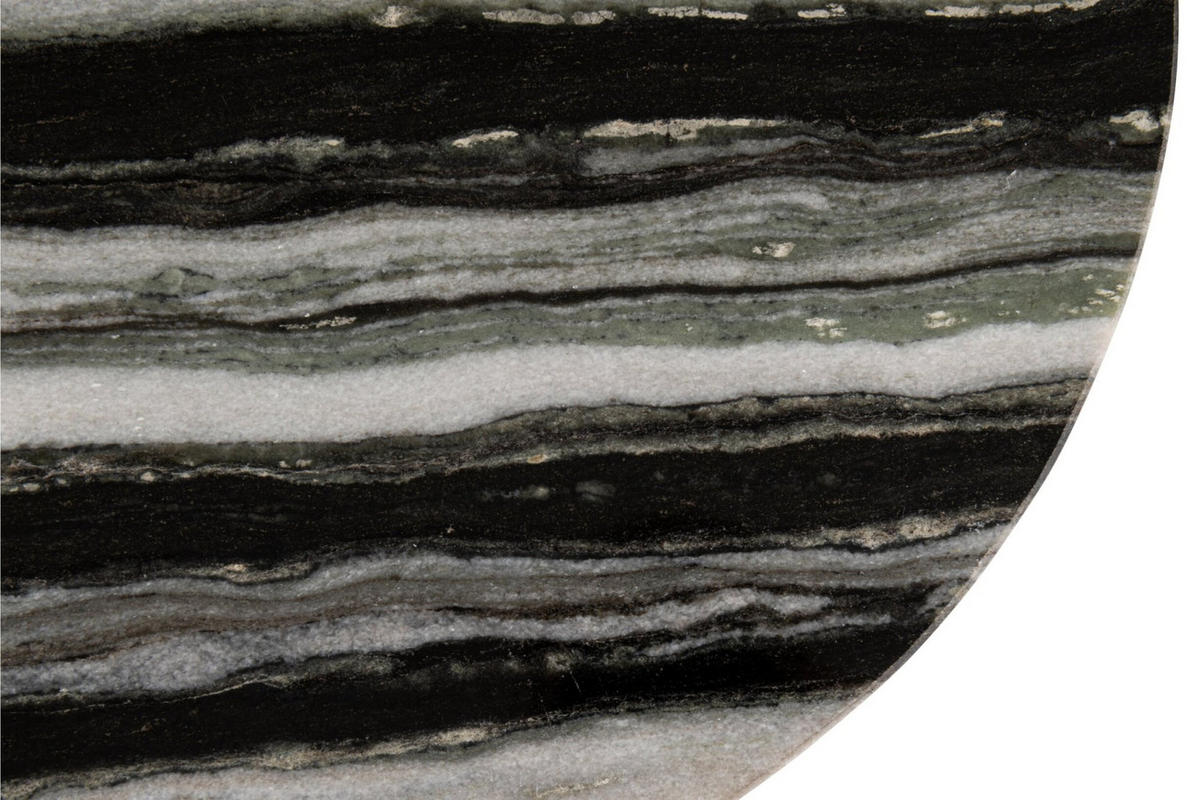 BEISTELLTISCH MATHILDE MARMOR - Schwarz/Weiß, Stein (50/50/50cm) - J-Line