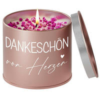 DUFTKERZE Lavendel 9OZ Roségold 50 Stunden Brenndauer - Goldfarben, Metall (7.5cm)
