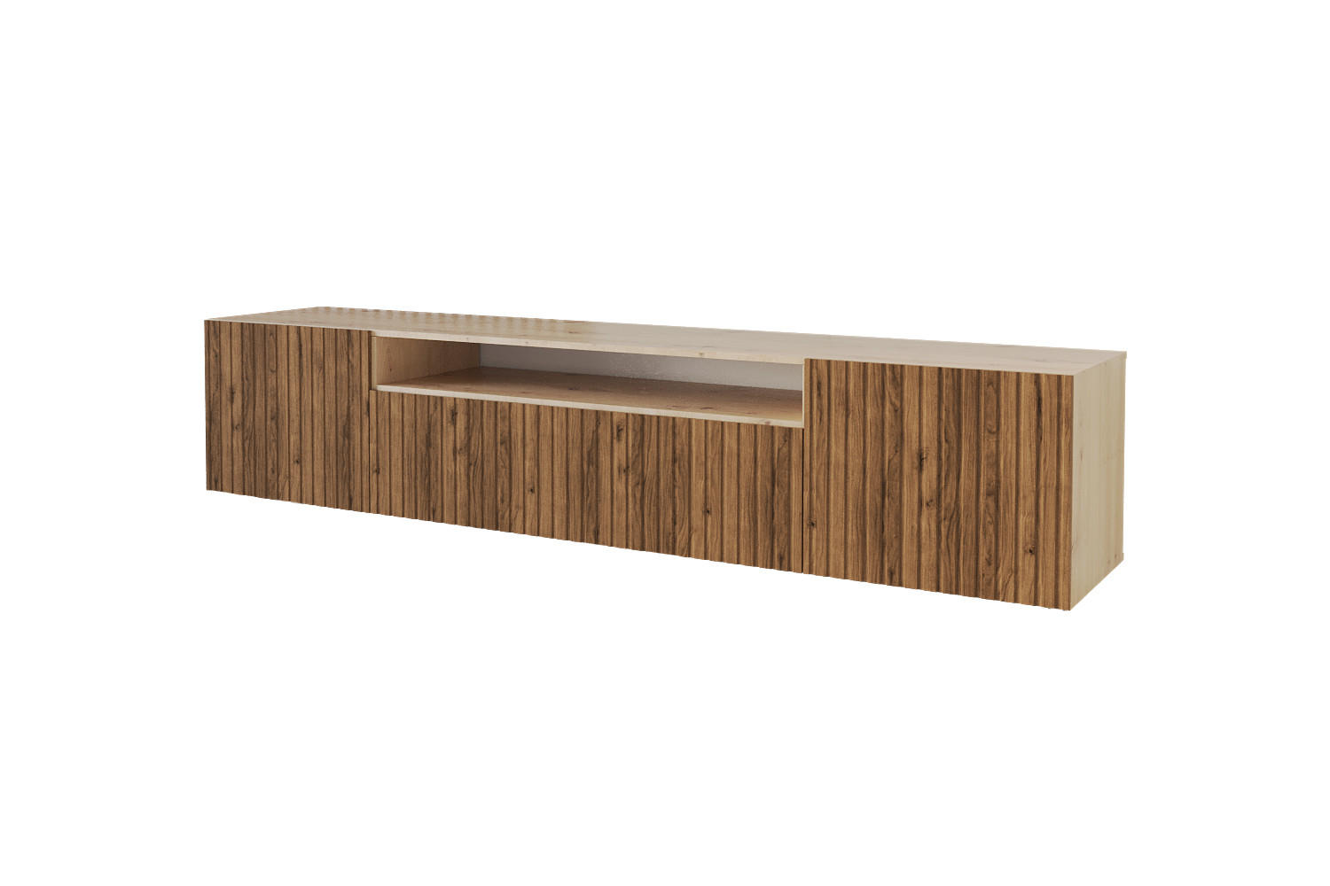 LOWBOARD KITO-W 200x40x41 cm - Artisan / Katania - Eiche Wotan, Holzwerkstoff (200/40/41cm) - ALTDECOR