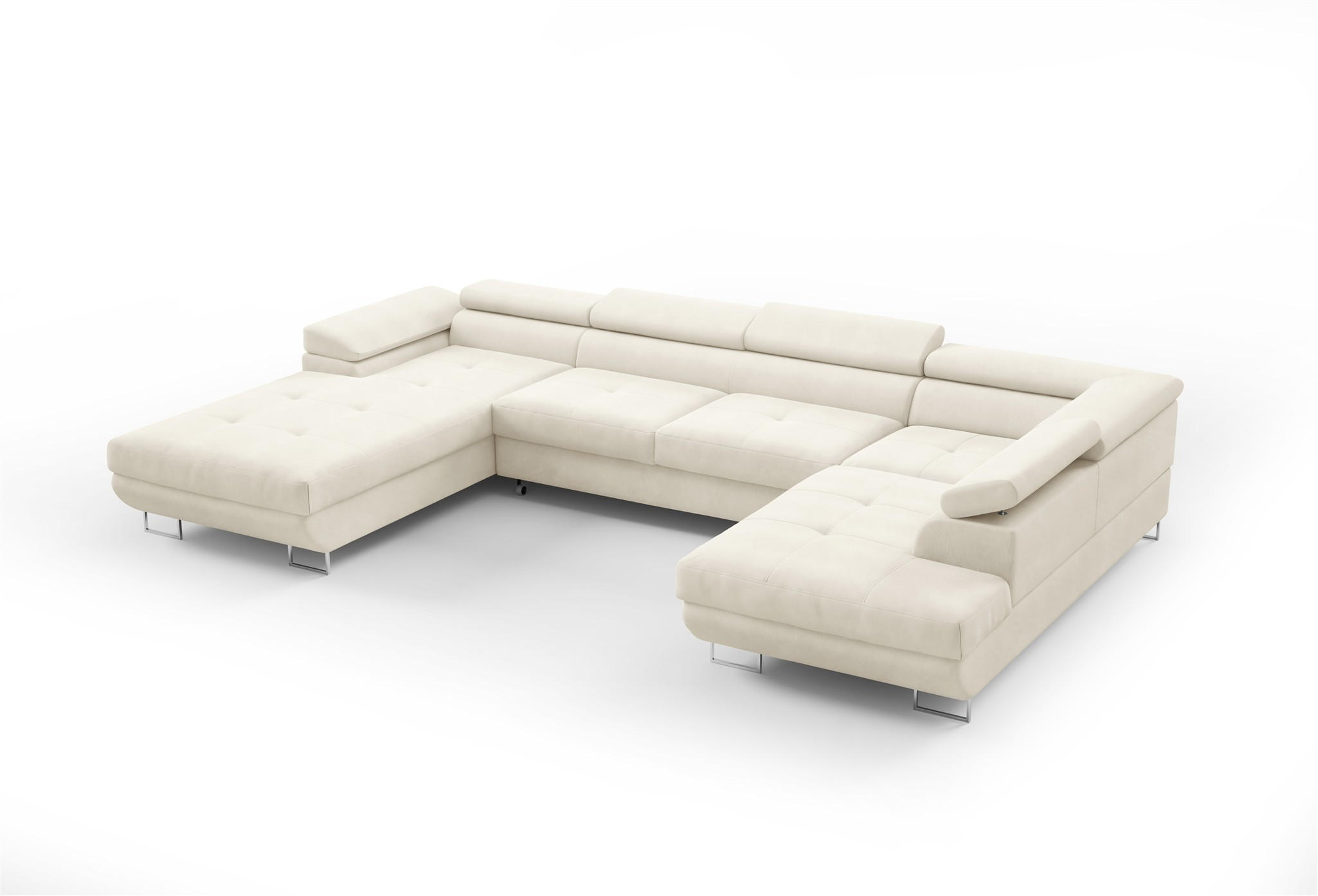 Fun Möbel Wohnlandschaft Beige 205x90x345 cm