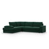 ECKSOFA MIT SCHLAFFUNKTION VELANO Dunkelgrün - Dunkelgrün, Textil (231/287cm) - Mebligo