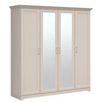 SCHRANK 4 Türen Perle Kaschmir - Beige, Holzwerkstoff (209.5/216/61cm) - Petits-meubles