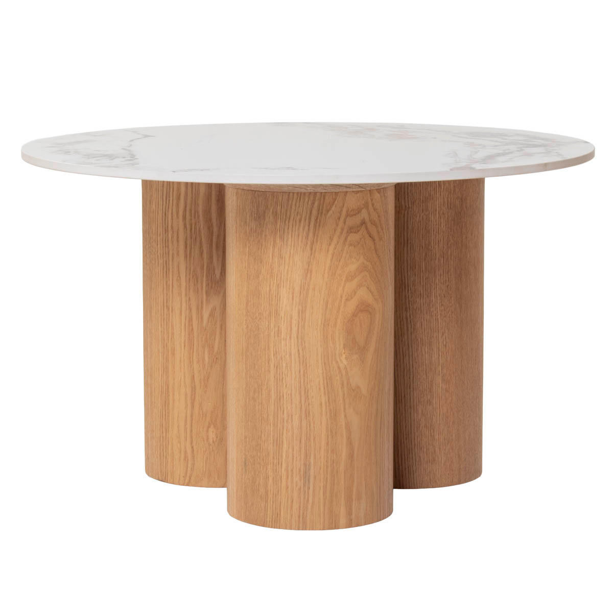 COUCHTISCH 2er-Set aus Keramik, natur - Braun, Holz (70/70/42cm) - Giga Meubel