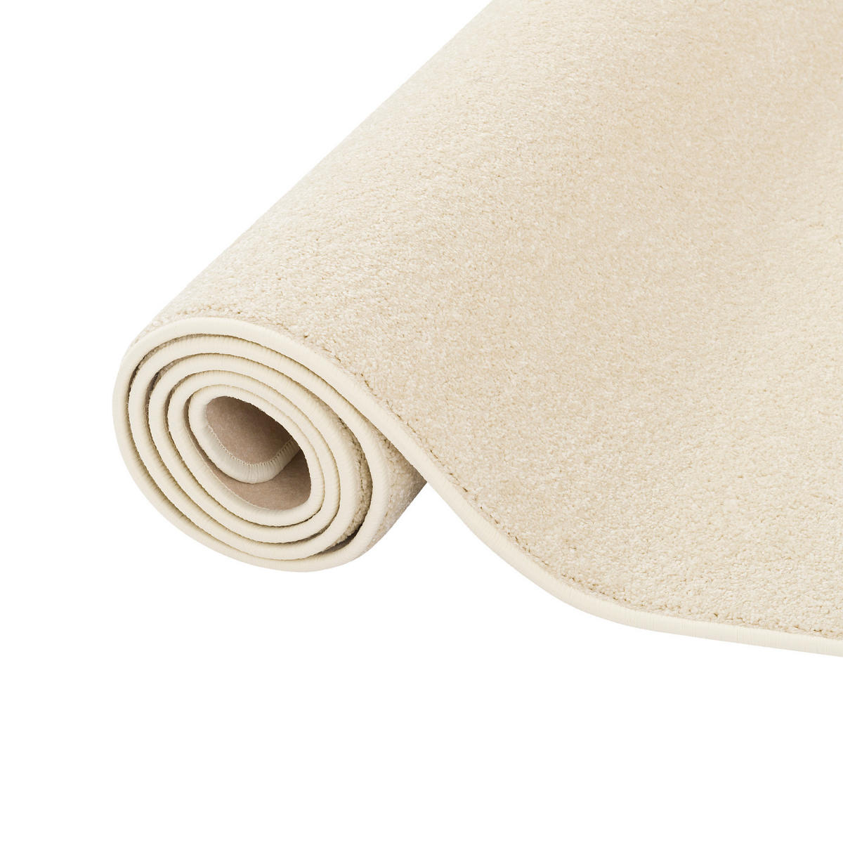 HOCHFLOR VELOURS LÄUFER TEPPICH LUNA - Creme, Textil (80/400cm) - Snapstyle