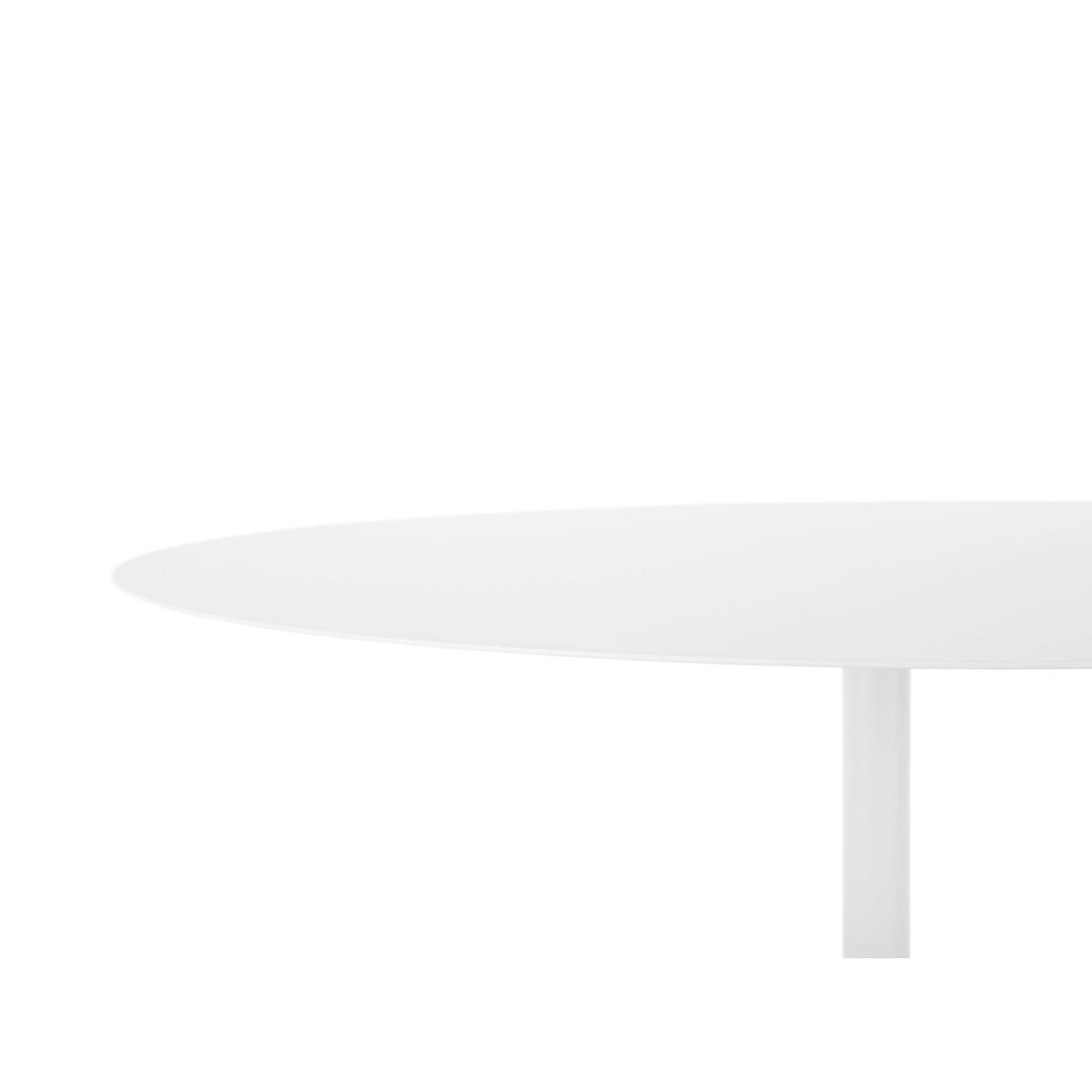 BEISTELLTISCH Nowa Low Weiß 55/55/35 cm - Weiß, Metall (55/55/35cm) - Leitmotiv