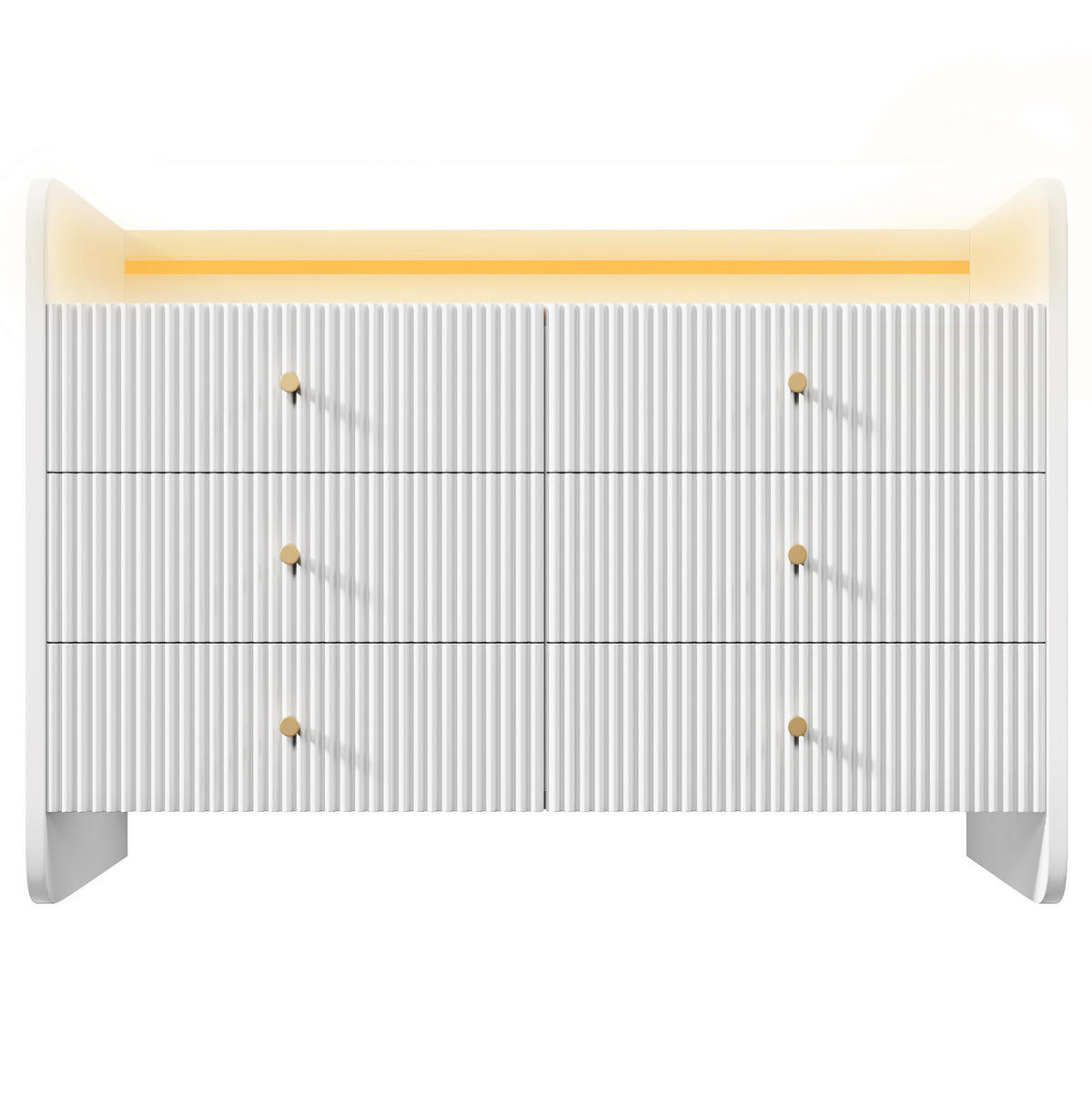 SIDEBOARD 120/30/80 cm mit 4 Türen, verstellbaren Einlegeböden und Push-to-Open, mit Metallrahmen, Schwarz - Schwarz, Holzwerkstoff (120/80/30cm) - Redom