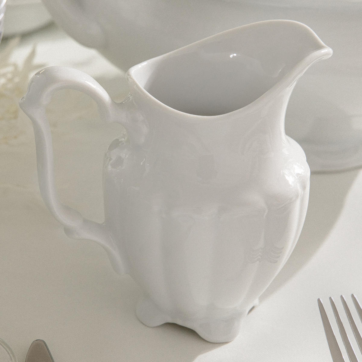 MILCHKÄNNCHEN Chodziez MARIA TERESA - Weiß, Keramik (0.3L) - KONSIMO®