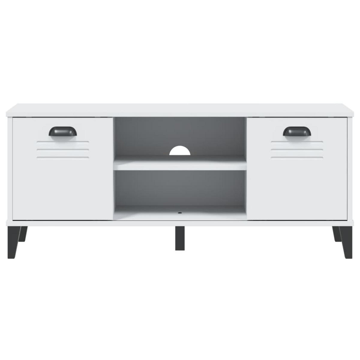 SCHUHSCHRANK Bruchsal 106/35/45 cm - Weiß, Holzwerkstoff (106/45/35cm) - Nettlife