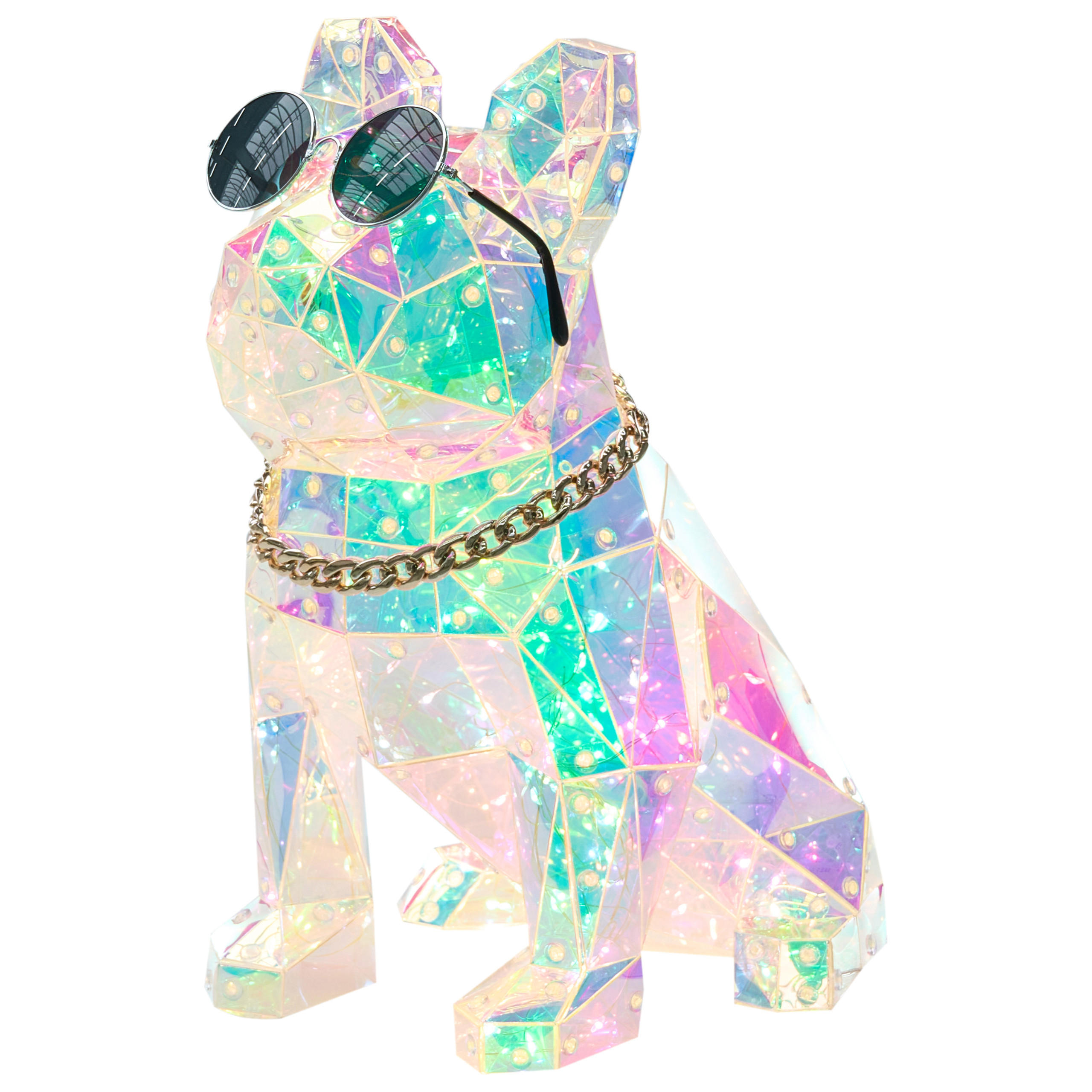 Beliani LED DEKORACE Hund Barevná Jonku