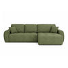 ECKSOFA Mit Schlaffunktion Und Bettkasten L-Form Ivo L, Chenille-Stoff Artico, Moss, Rechts - Grün, Holz (250/142cm) - Kaiser Möbel