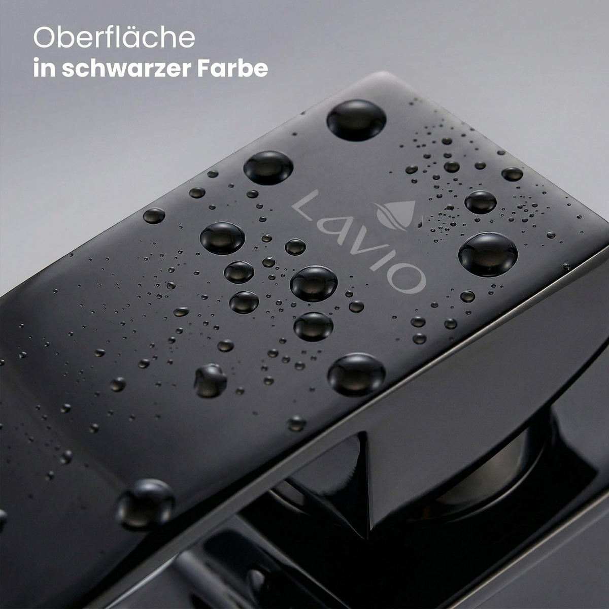 WASCHTISCHARMATUR Evio - Schwarz - Schwarz, Keramik/Metall (5/30/10.5cm) - Akord