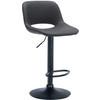 BARHOCKER Lederlook schwarz - Schwarz, Textil (42/86/46cm) - CLP