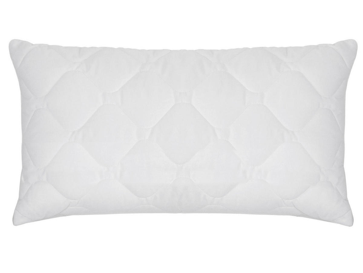 KOPFKISSEN, 40x80 cm, 100% Polyester-Hohlfaser Füllung - Weiß, Textil (40/80cm) - Zollner