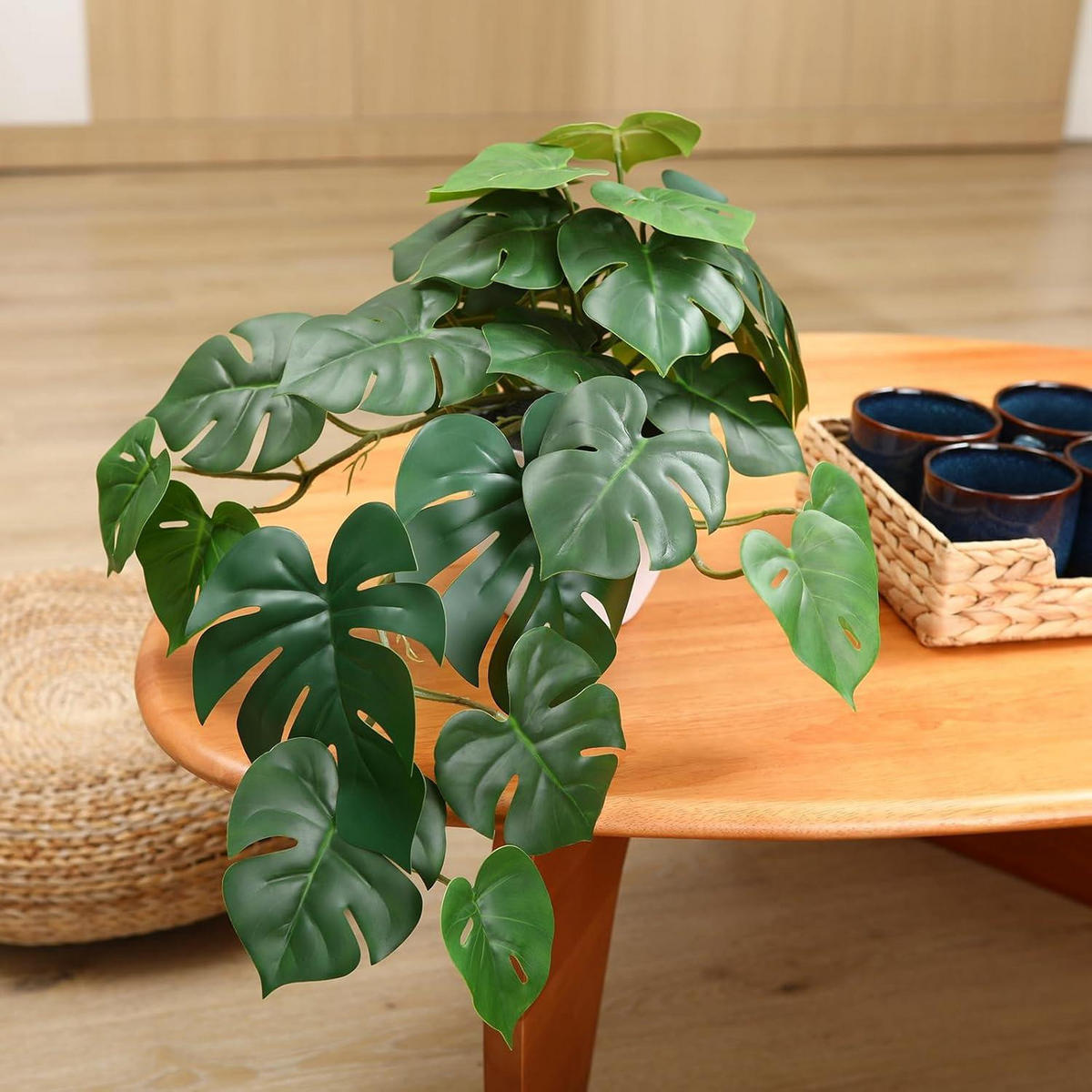 KUNSTPFLANZE Monstera 45 cm - Grün, Kunststoff (32cm)