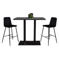 TRESENTISCH Electra 120x70x106 schwarz matt/graphit - Graphitfarben, Metall (120/70/106cm) - 58aufmkessel