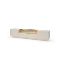 TV-SCHRANK: beige + cremona Eiche, 203 x 43,4 x 39,5 cm - Beige, Holzwerkstoff (203/43.4/39.5cm) - 3XE LIVING