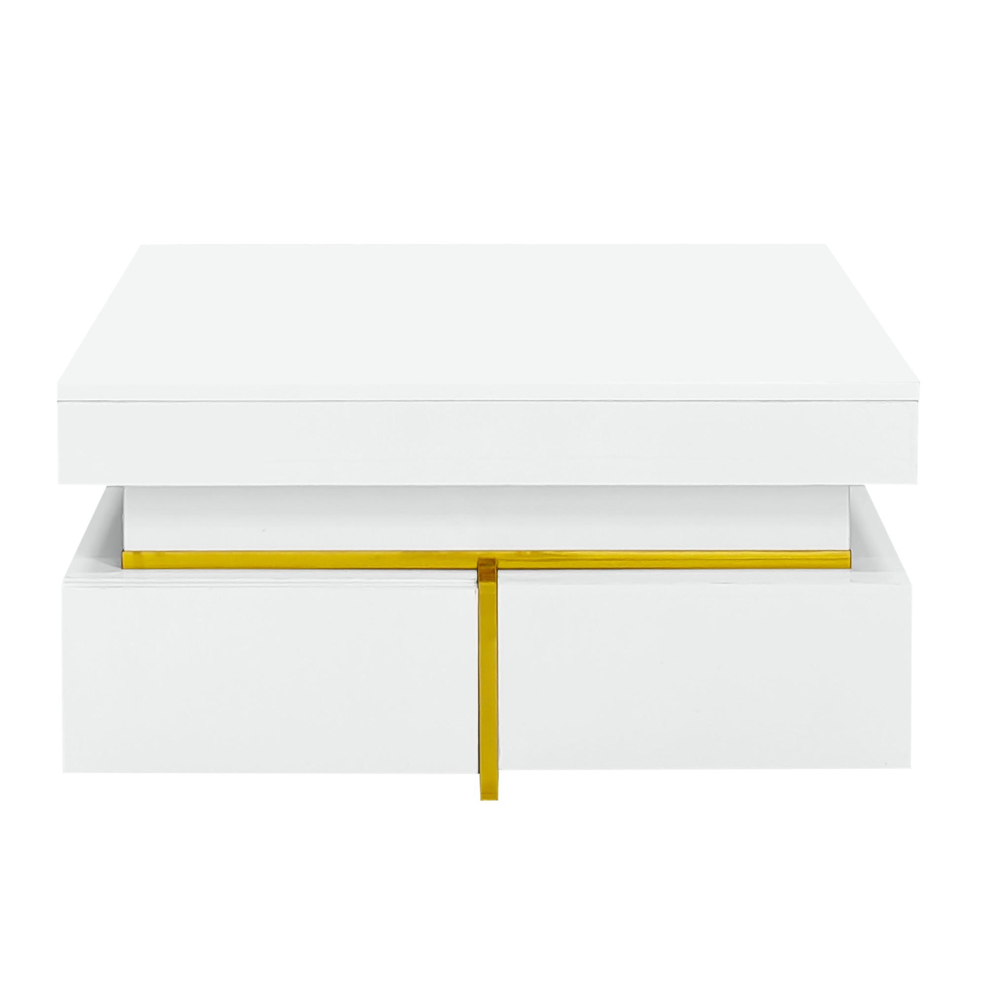 Ivmeu Couchtisch Weiß 70x35.5x70 cm