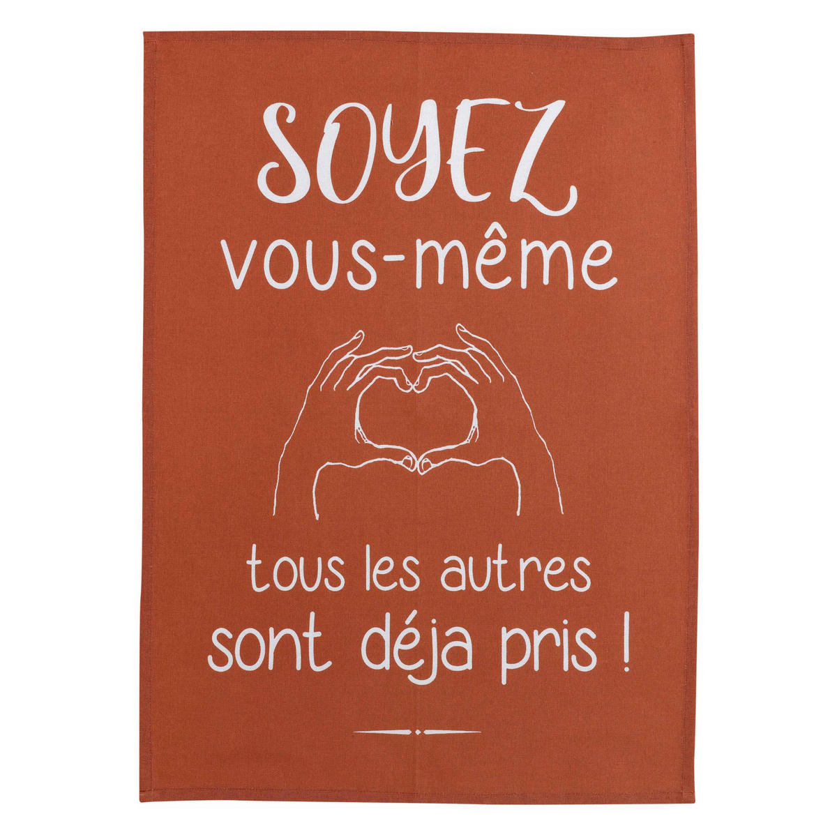 GESCHIRRTUCH Vous-même rot 50 x 70 cm - Rot, Textil (50/70cm) - Winkler