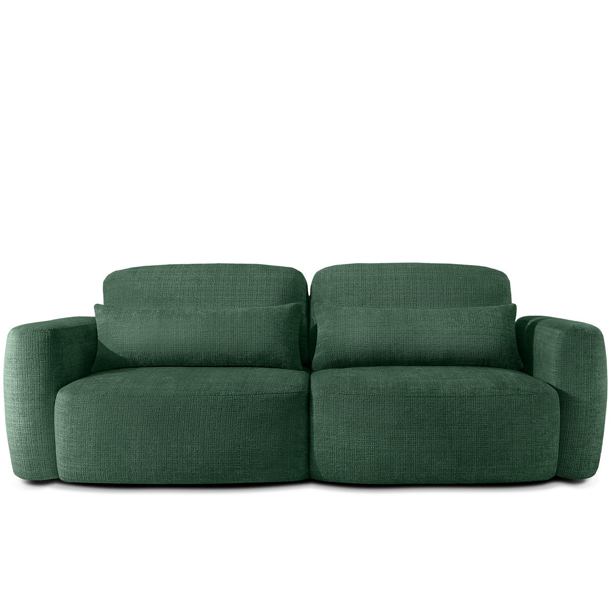 SITZGARNITUR ELOSA - Grün, Holz/Textil (245/85/115cm) - KONSIMO®