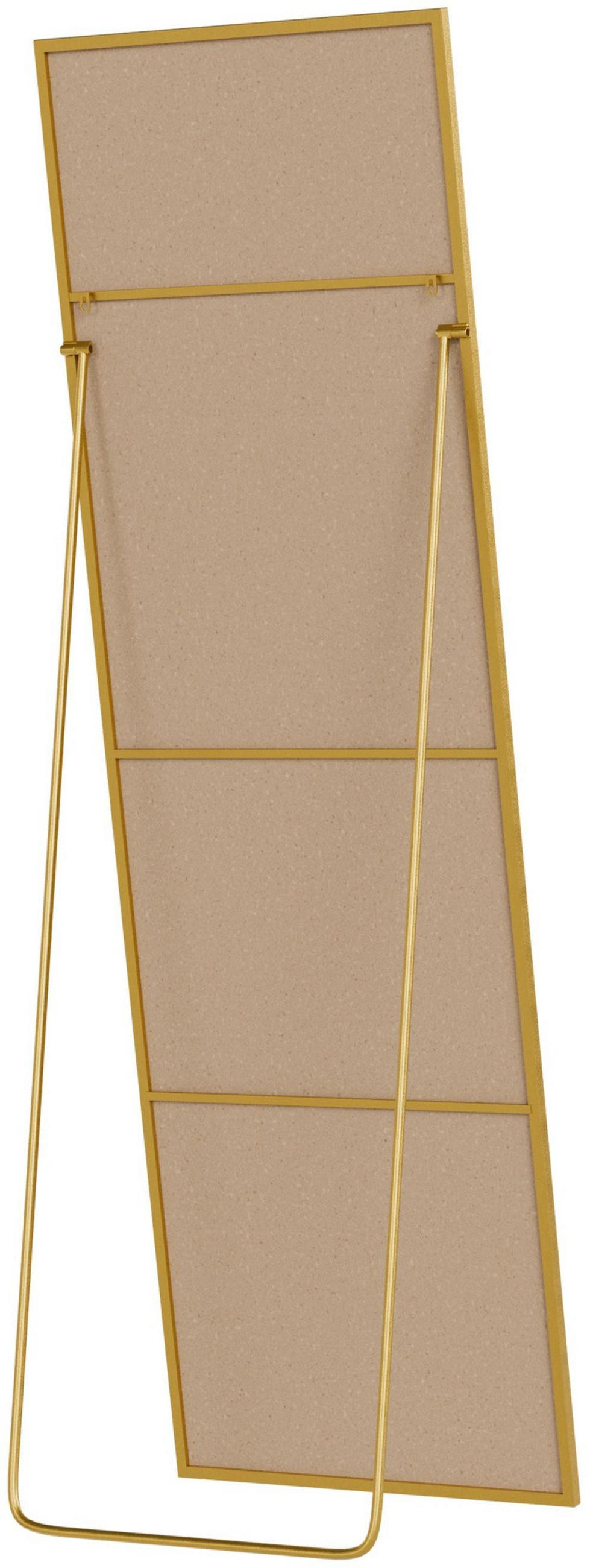 STANDSPIEGEL eckig 50/3/160 cm Glas Gold Glanz - Goldfarben, Glas (50/160/3cm) - CLP