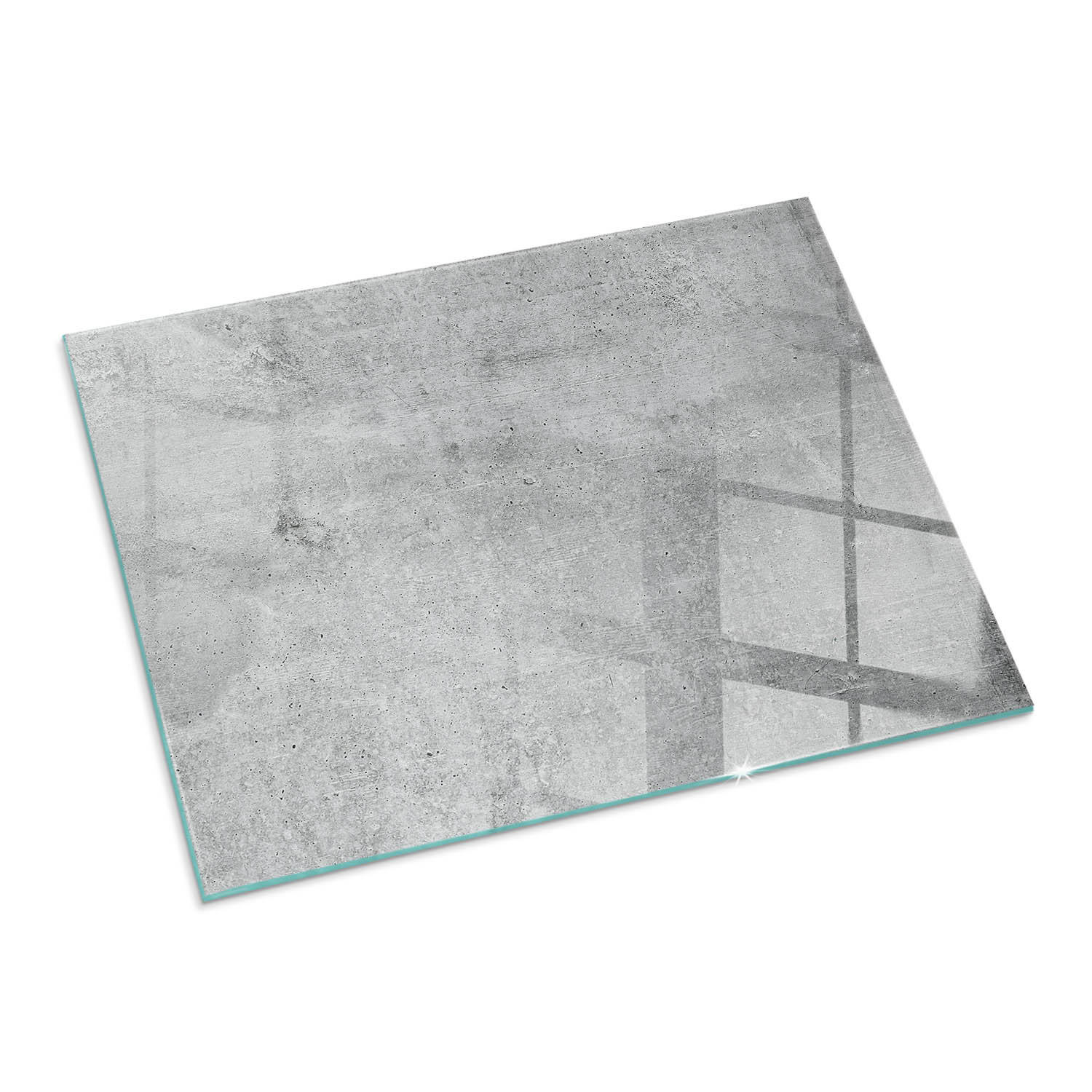 ArtPrintCave Glasplatte Grau 80x60x0.4 cm